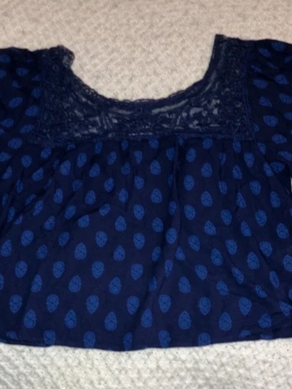 Adam Levine Crop Peasant Top Size Small - Picture 2 of 5